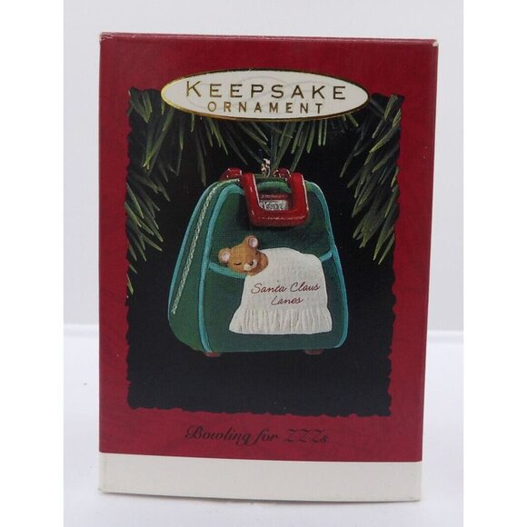 Ornament Bowling for ZZZs ©1993 Hallmark Keepsake Thailand QX556-5 - Picture 3 of 3